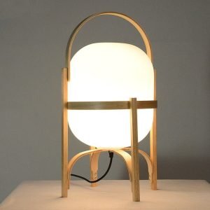 HOUBI | Lampe design mirage en bois Hibou / Chouette